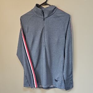 Helly Hansen Gray Lightweight Jacket with Red and White Accents
